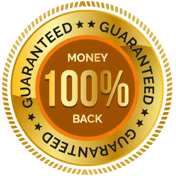 100% Money-Back Guarantee badge